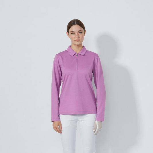Daily Sports Abstract Fusion Peoria Veronica Long Sleeve Polo