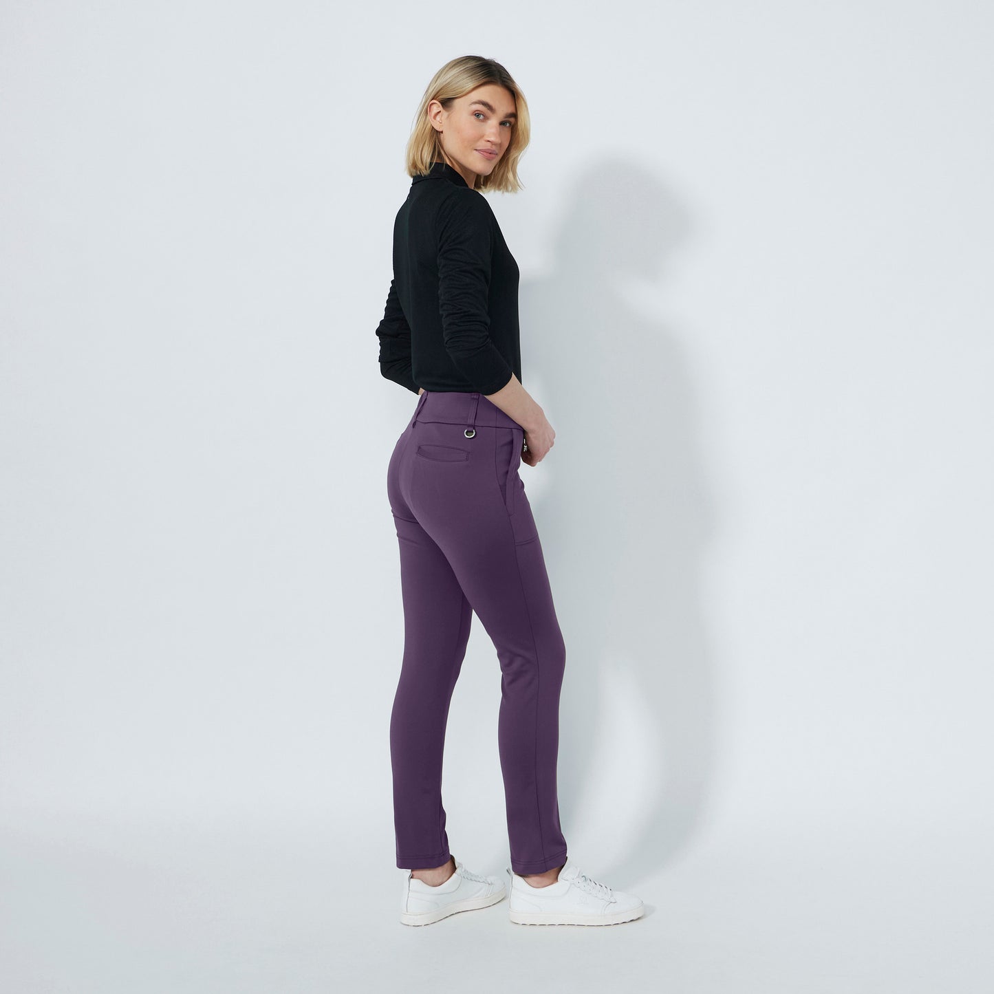 Daily Sports Abstract Fusion Magic Warm Dark Purple Pants (Multiple Lengths)