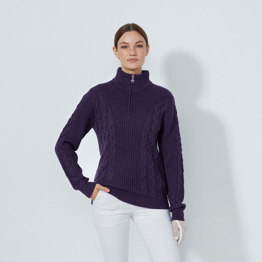 Daily Sports Abstract Fusion Cable Long Sleeve Pullover Lined