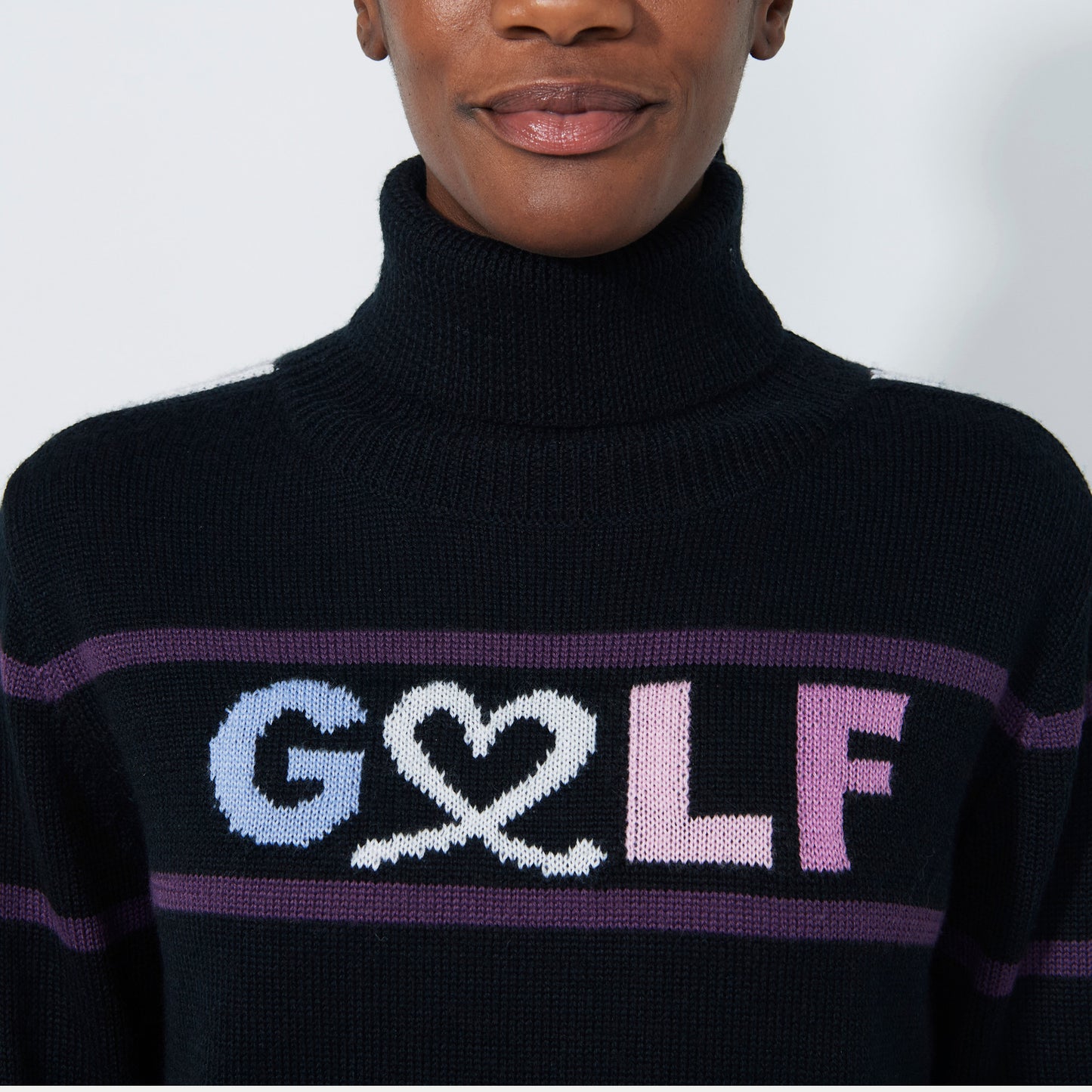 Daily Sports Abstract Fusion Logo Roll-Neck Pullover