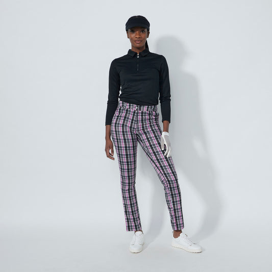 Daily Sports Abstract Fusion Black Plaid Print Pants 32"