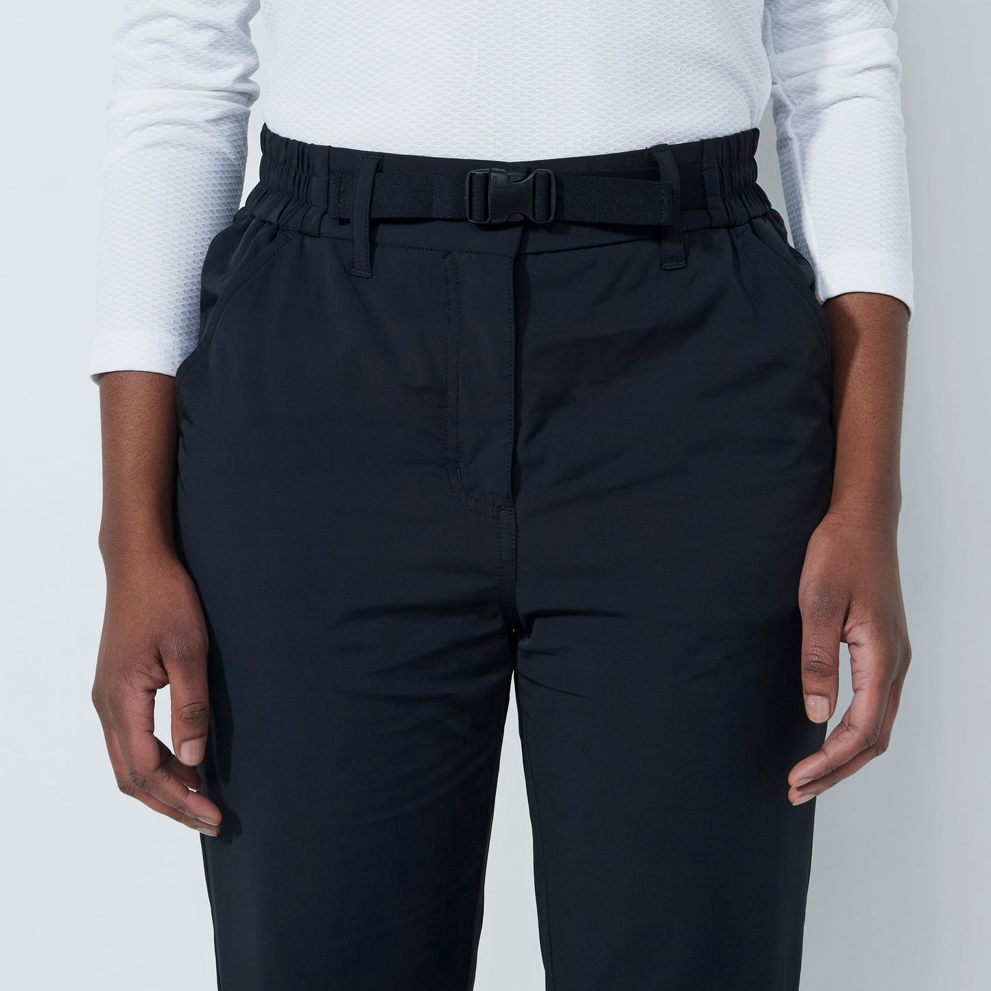 Daily Sports Abstract Fusion Belted Wind Black Pants 32"