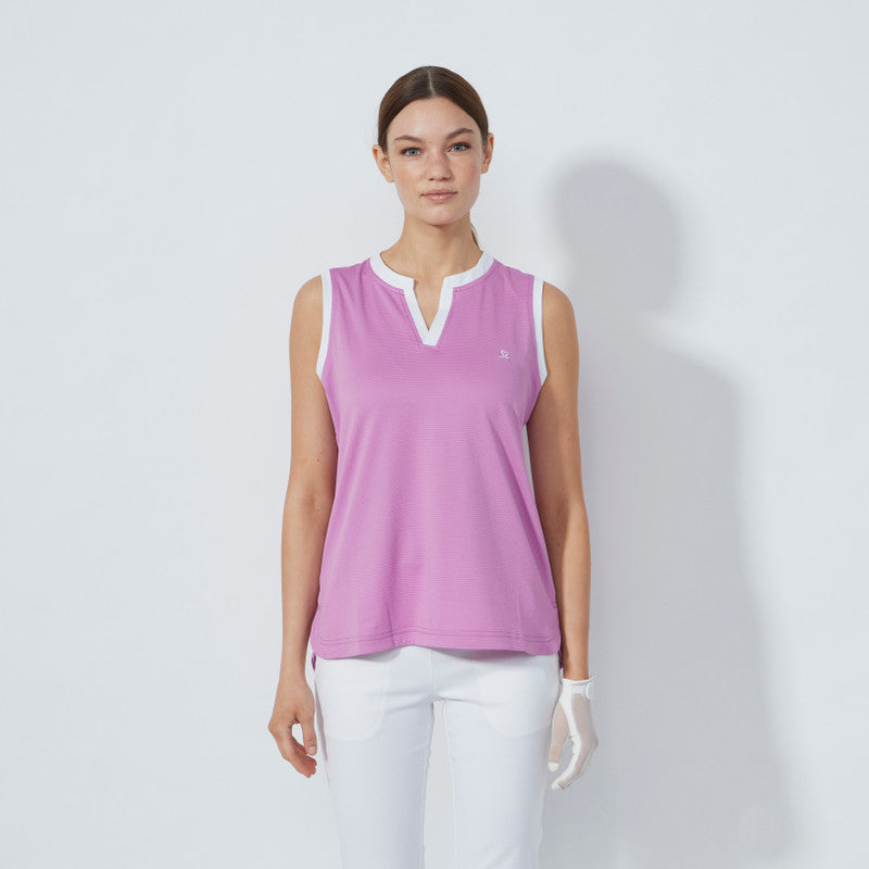 Daily Sports Abstract Fusion Massy Veronica Sleeveless Polo Shirt