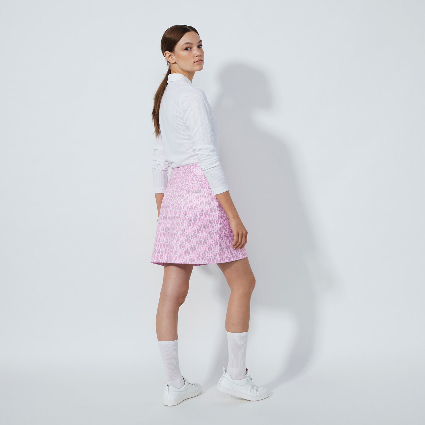 Daily Sports Abstract Fusion Printed Delusion Pink Skort (Multiple Lengths)