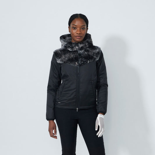 Daily Sports Abstract Fusion Mix Fur Jacket