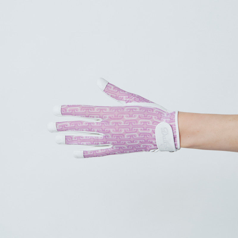 Daily Sports Abstract Fusion Delusion Pink Print Sun Glove