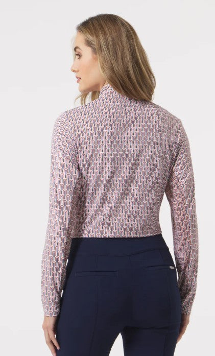GG BLUE MODERN DESERT Georgia Long Sleeve Top