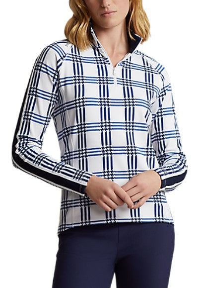 Ralph Lauren RLX LONG-SLEEVE PULLOVER in HOUNDSTOOTH