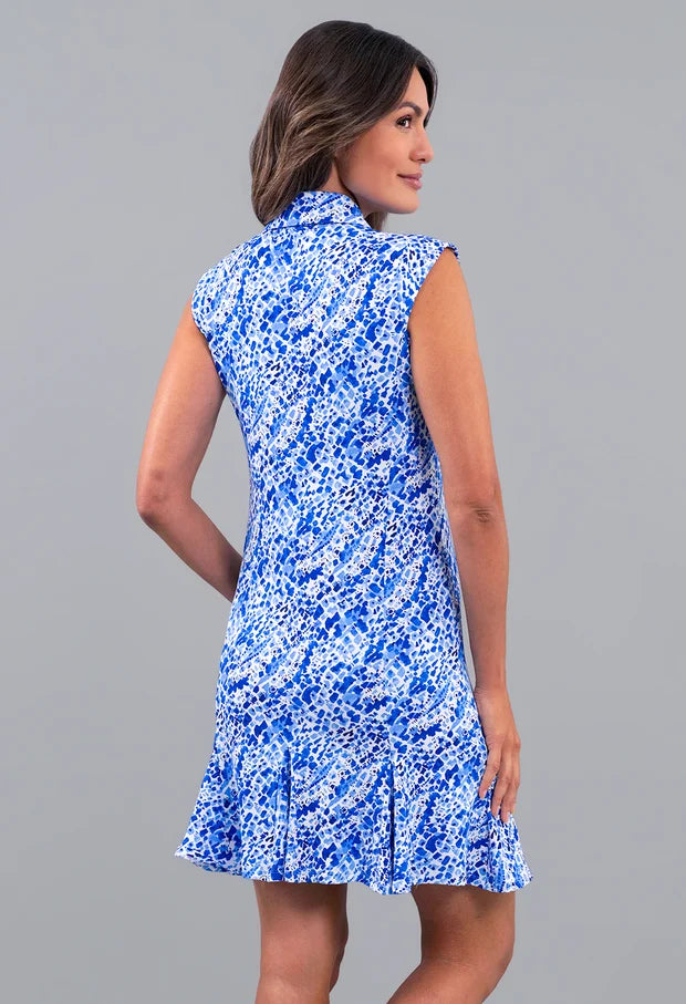 IBKUL Yesenia Sleeveless Polo Dress (Multiple Colors)