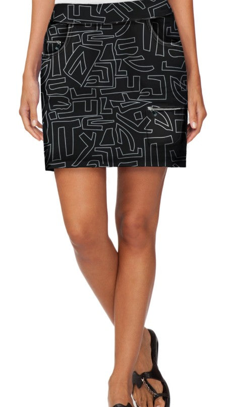 Jamie Sadock HIEROGLYPHICS PRINT SKORT 16"