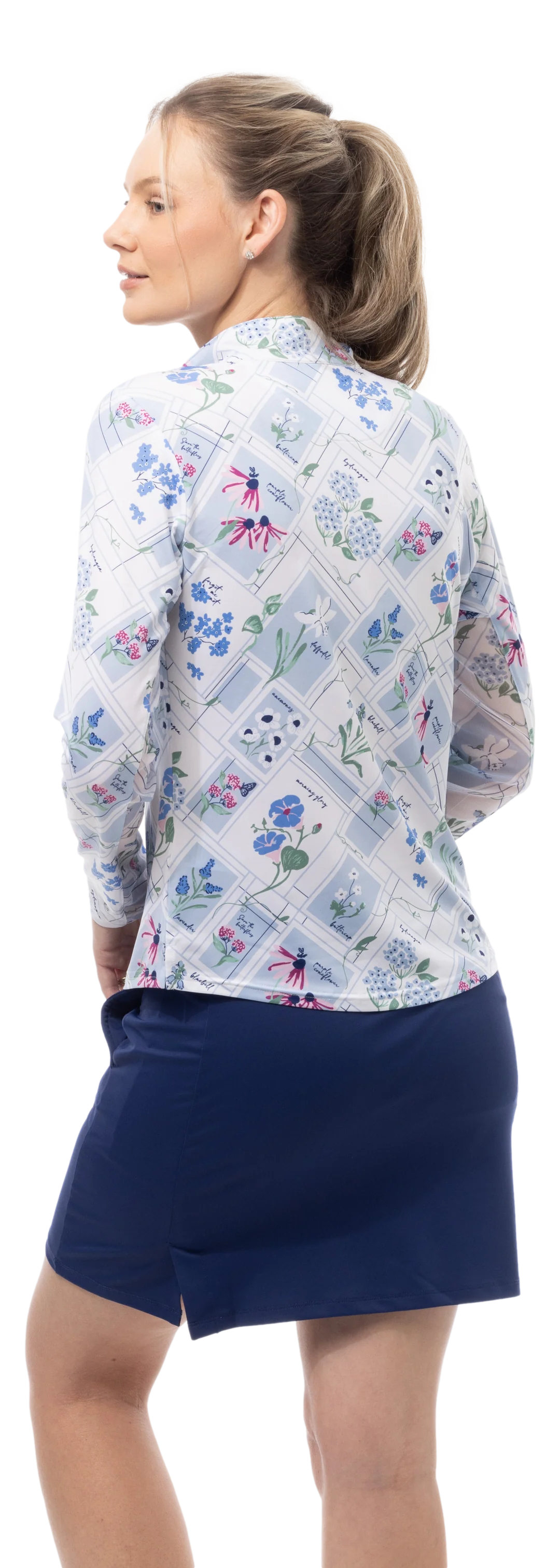 SanSoleil SolCool Longsleeve Print Mock