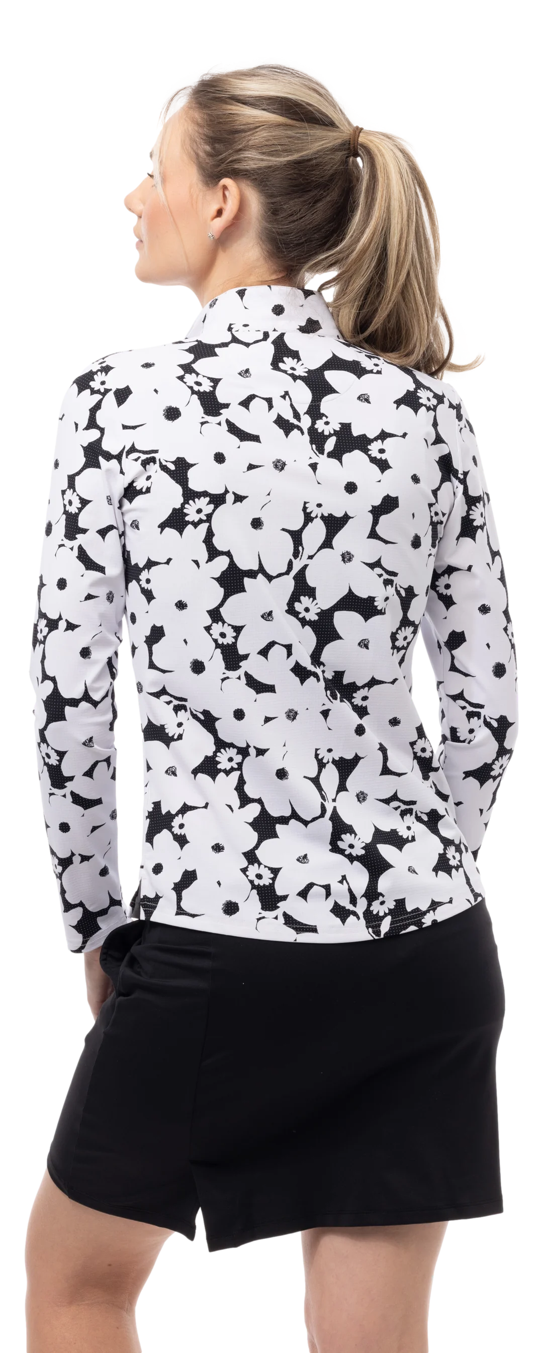 SanSoleil SolAir Cool Ultra-Mesh Long Sleeve Zip Mock
