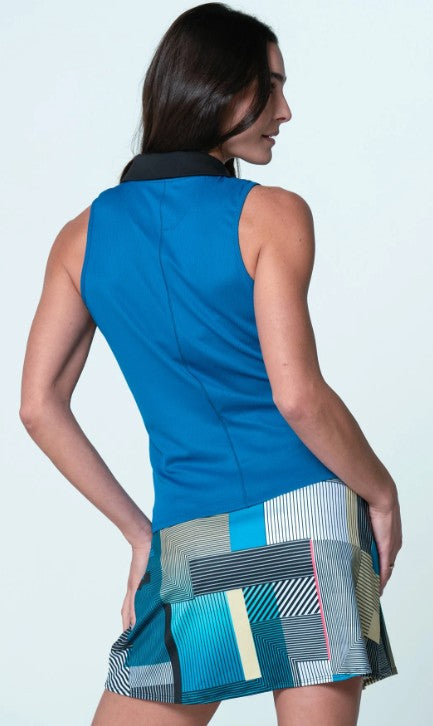 Lucky in Love STRIPE IT UP Action Sleeveless Polo