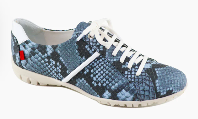 Marc Joseph Albany Golf Shoe - Black & Blue Python Calf