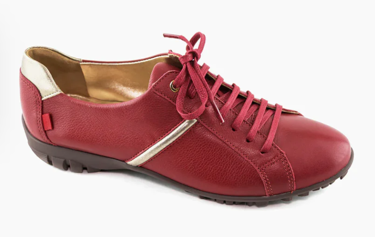 Marc Joseph Albany Golf Shoe in Campari