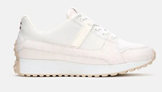 Duca Del Cosma Alesi Golf Shoe in White/Champagne