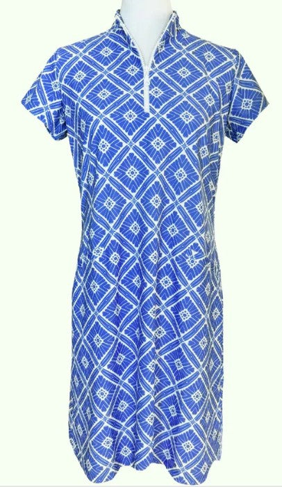 Katherine Way Annapolis Cap Sleeve Polo Dress 35"