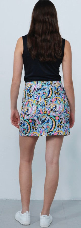Daily Sports ARTIST Multi Mix Colorful Print Skort 18"