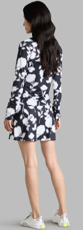 G/FORE APPAREL BLUR FLORAL TECH NYLON A-LINE SKORT 15"