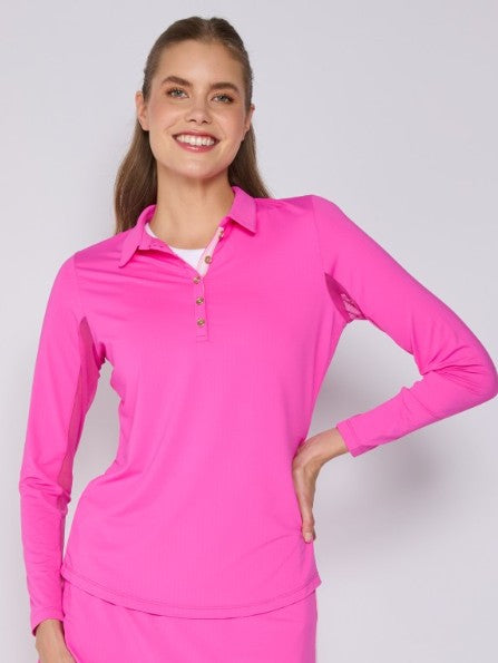 G Lifestyle BUTTON DOWN LONG SLEEVE POLO (Multiple Colors)