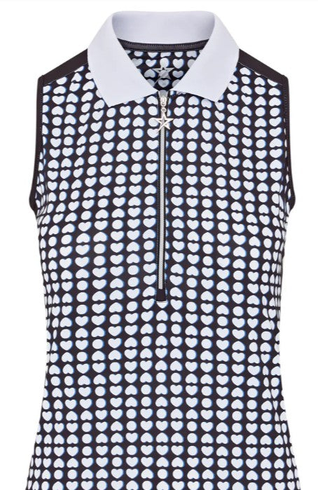 SWING OUT SISTER Jumping Beans Beth Pattern Frill Sleeveless Top