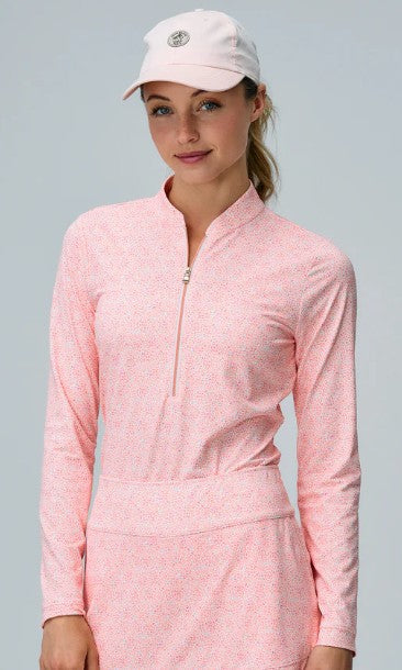 Fairway & Greene CAT LONG SLEEVE ZIP TOP (MULTIPLE COLORS)