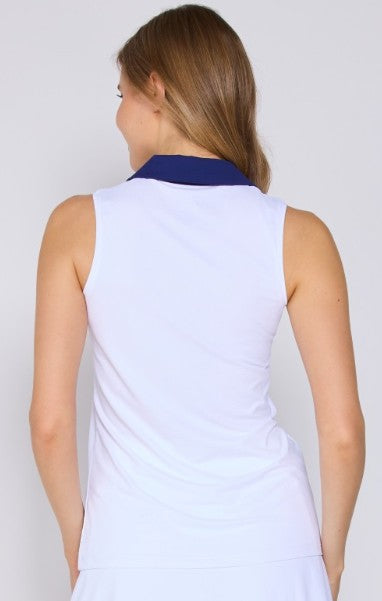 G Lifestyle COLOR CONTRAST SLEEVELESS TOP (Multiple Colors)