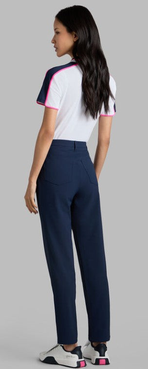 G/FORE APPAREL CONTRAST PANEL TECH PIQUÉ POLO