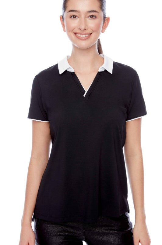 Swing Control CONTRAST VELOCITY SHORT SLEEVE POLO