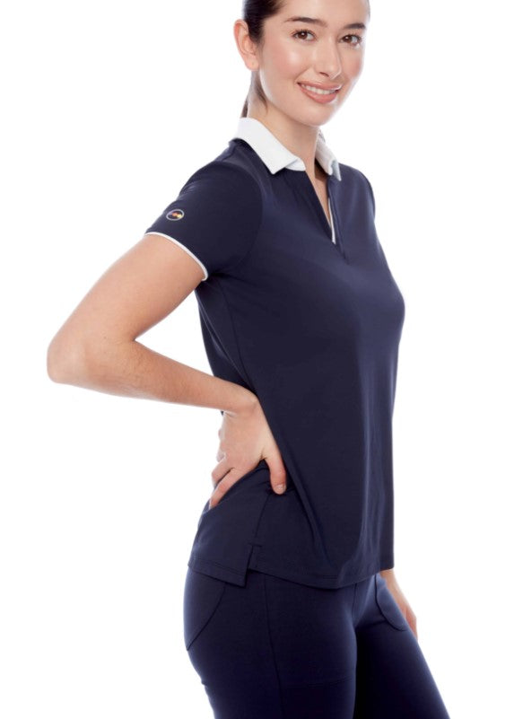Swing Control CONTRAST VELOCITY SHORT SLEEVE POLO
