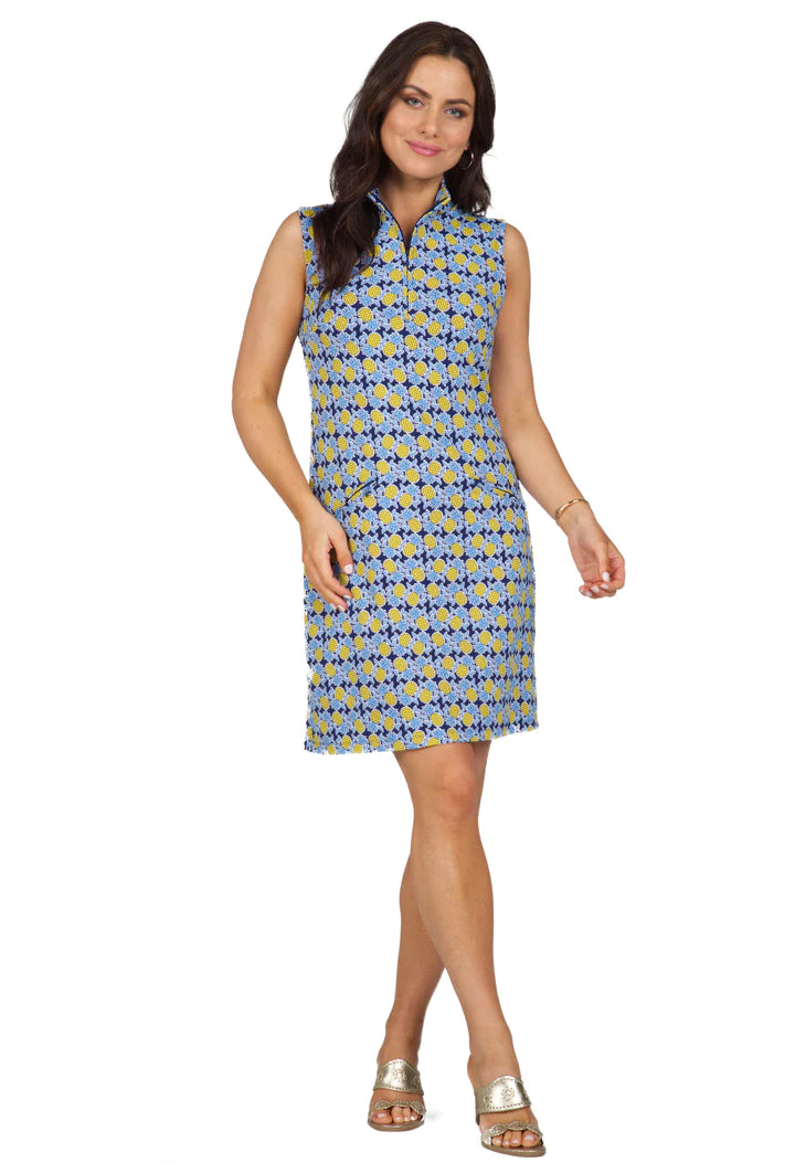 IBKUL Chantal Sleeveless Mock Dress (Multiple Colors)
