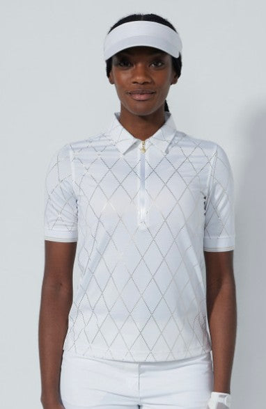 Daily Sports Chroma Argyle Print Half Sleeve Polo Shirt
