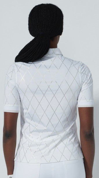 Daily Sports Chroma Argyle Print Half Sleeve Polo Shirt