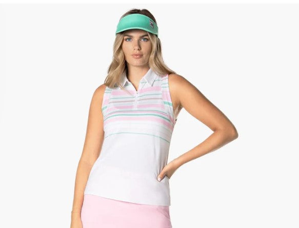 Lucky in Love Deco In Love Deco Stripe Zip Tank