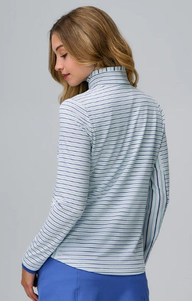Fairway & Greene DREA LONG SLEEVE ZIP MOCK