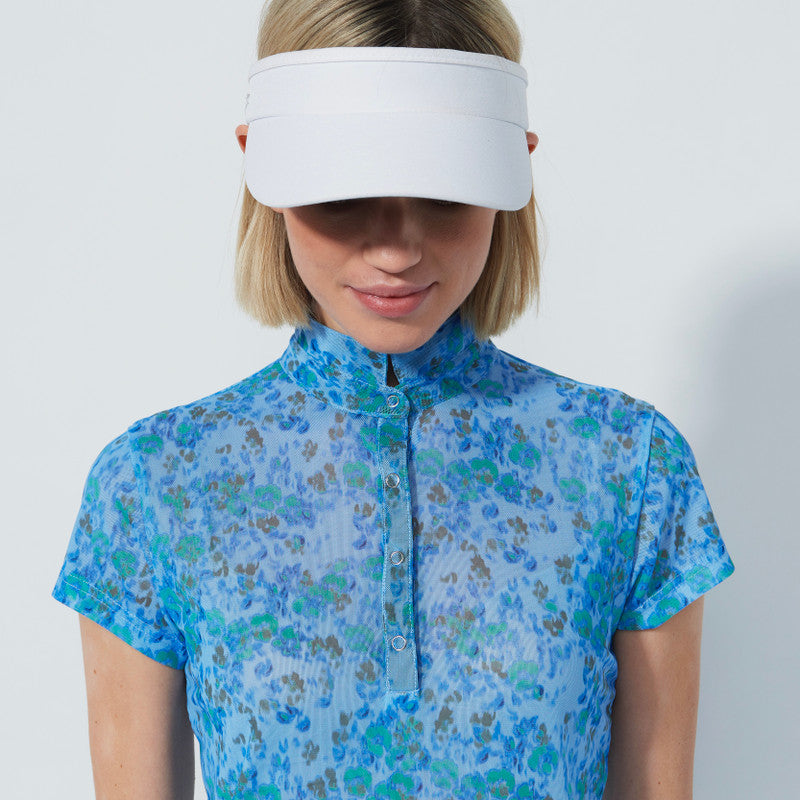 Daily Sports WATER BLOOM Breeze Cap Sleeve Mesh Polo Shirt