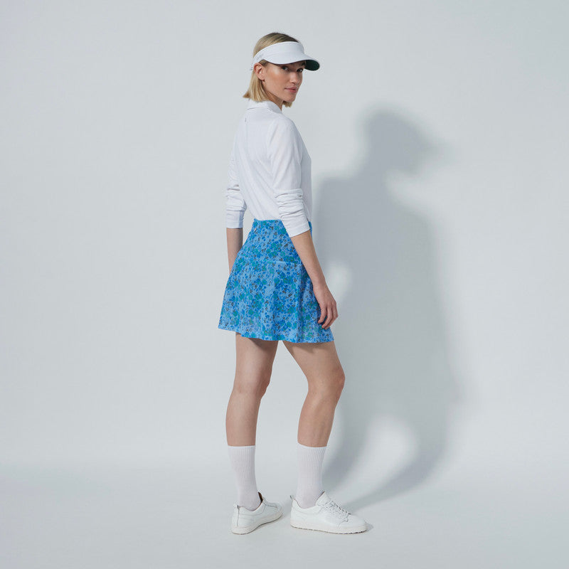 Daily Sports WATER BLOOM Breeze Blue Print Short Skort 15"