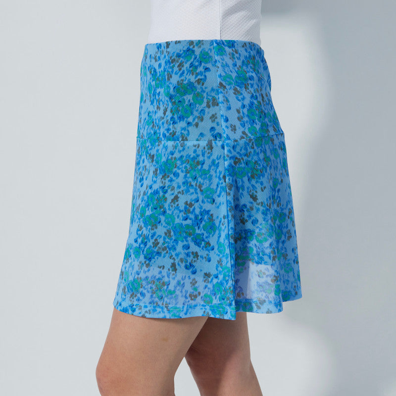 Daily Sports WATER BLOOM Breeze Blue Print Short Skort 15"