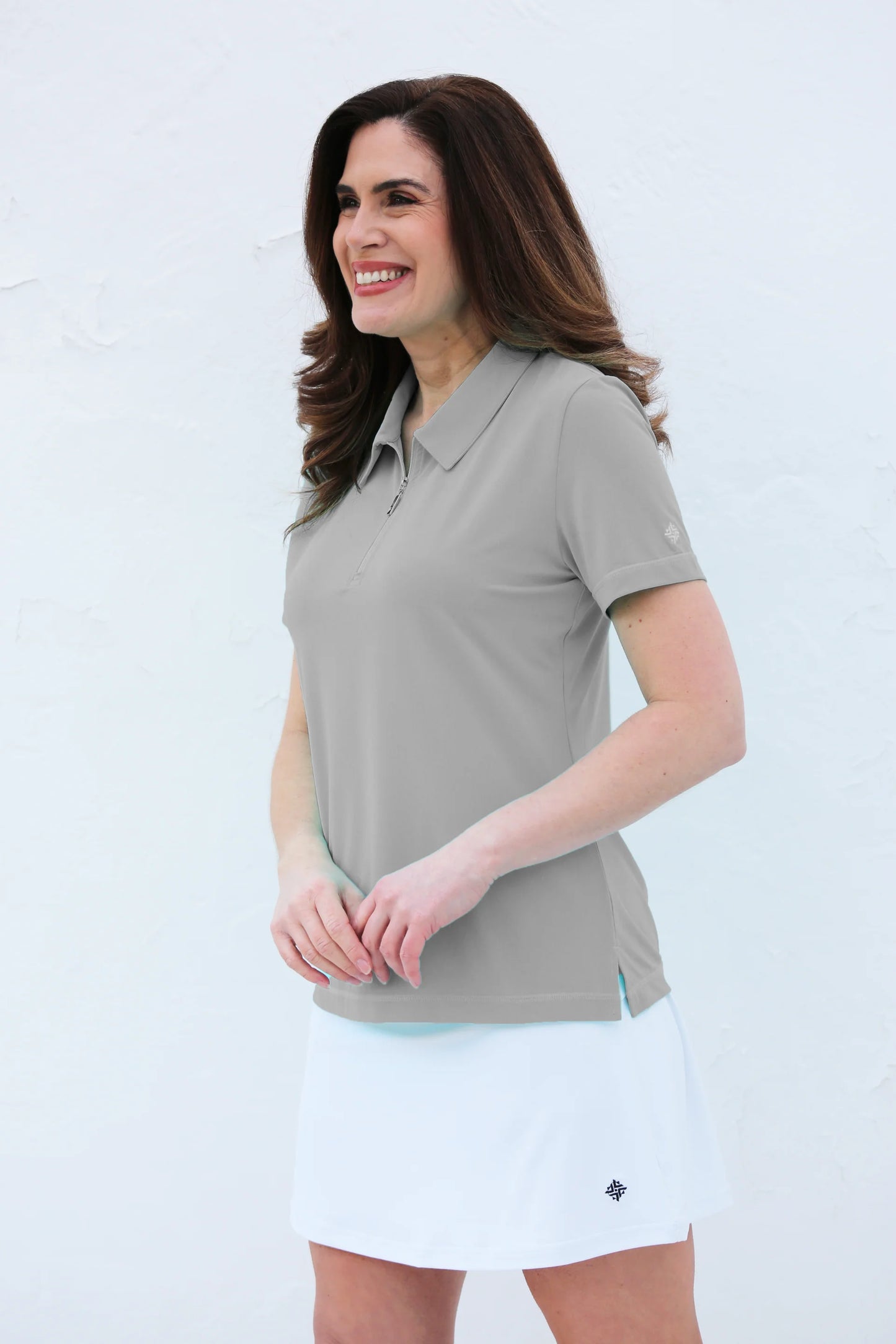 FAMARA DRIFTWOOD Short Sleeve Golf Polo Shirt