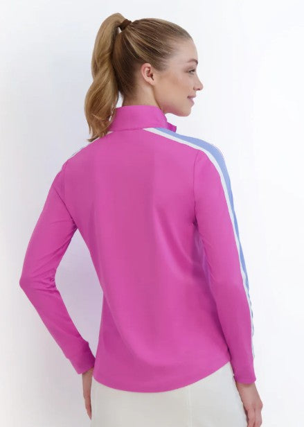 Fairway & Greene POINT TAKEN ERYNN LONG SLEEVE ZIP MOCK