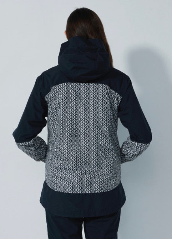 Daily Sports Faenza Rain Jacket in Diamond Black and White Print