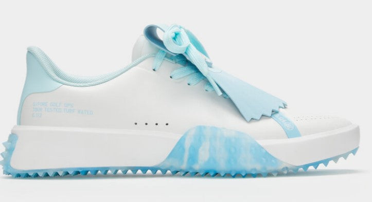 G/FORE G.112 CAMO SOLE KILTIE GOLF SHOE IN SNOW / DAYBREAK CAMO