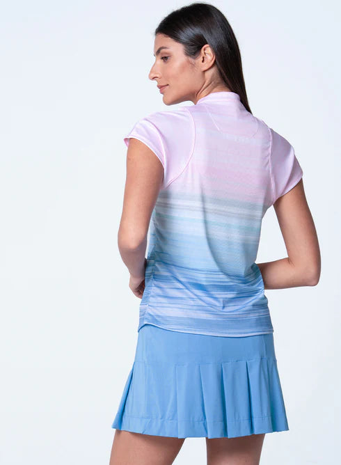 Lucky in Love Linen Nouveau Linen Vision Ruche Short Sleeve