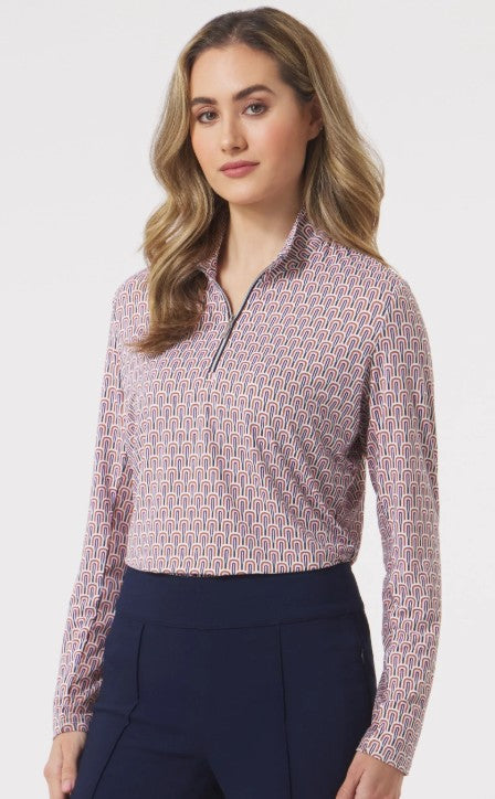 GG BLUE MODERN DESERT Georgia Long Sleeve Top