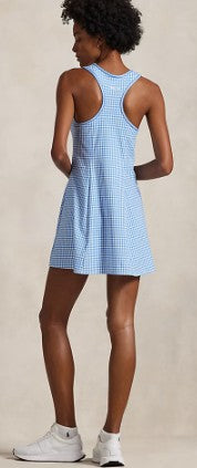 Ralph Lauren RLX Gingham Crisscross Interlock Racer Back Dress 33"