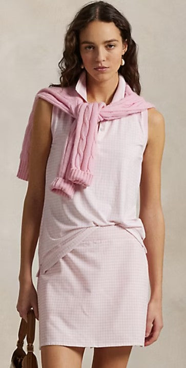 Ralph Lauren RLX Gingham Pleated Performance Skort 17"