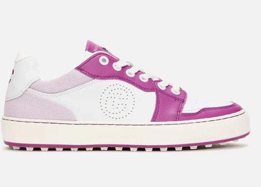 Duca Del Cosma Giordana Golf Shoe in White/Orchid/Lilac