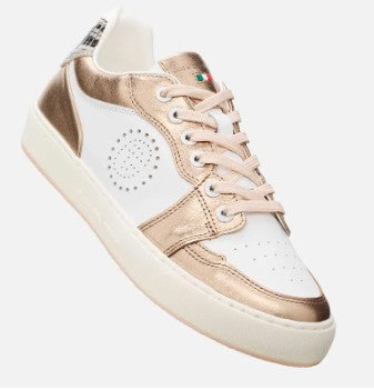 Duca Del Cosma Giordana Golf Shoe in White/Rose Gold