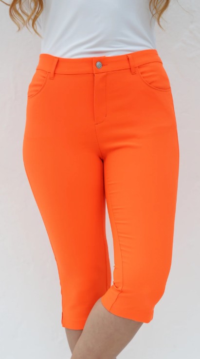 FAMARA TONAL SOLIDS PEDAL PUSHERS (Multiple Colors)