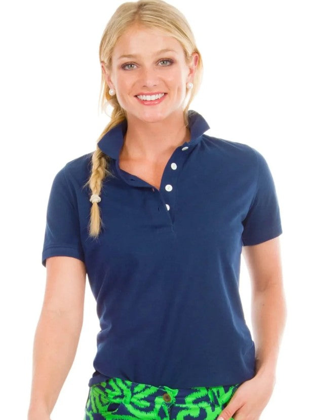 Gretchen Scott Gripeless Cotton Piqué Polo Shirt (Multiple Colors)